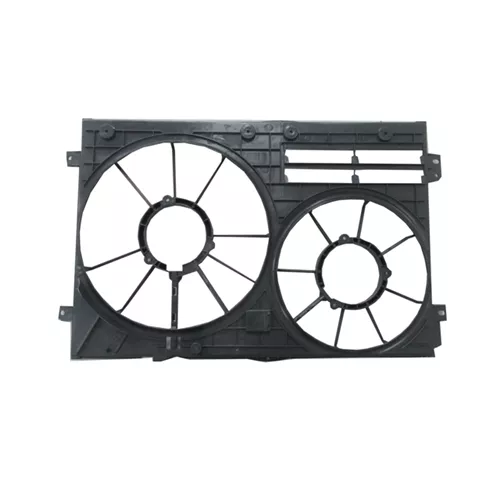 1K0121205AD Skoda Octavia 05/09  Radyatör Ve Klima Fan Davlumbazı Boş Gövde (Çiftli) (300W 363Mm) - Ankara Ostim Yedek Parça